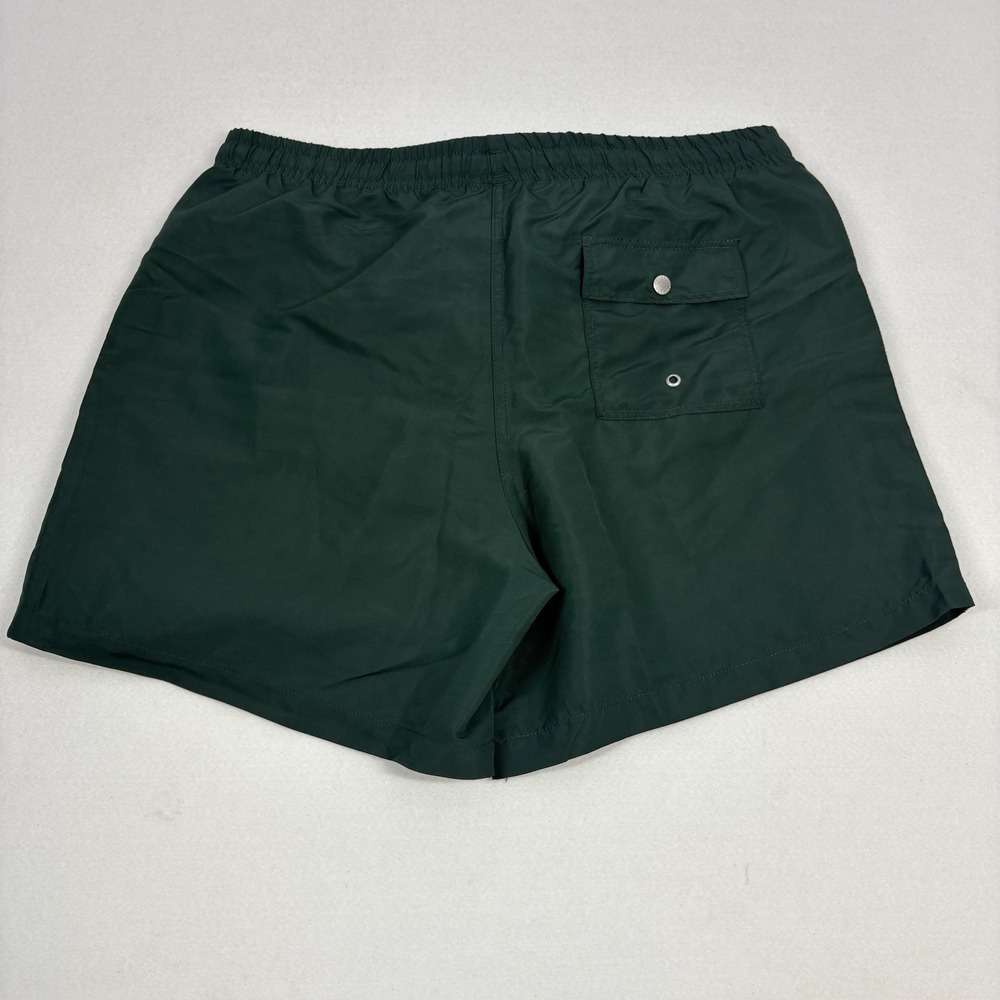 Bather Swim Trunks Mens XL Board Shorts Solid Pine Green‎ Bathing Suit NWT $90 - Picture 8 of 11